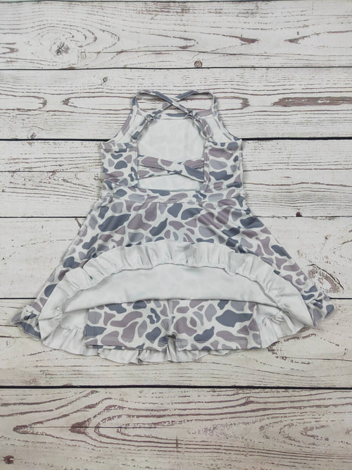 Baby Girls Camouflage Printed Athletic Dresses