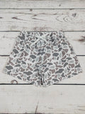 Boys Grey Camouflage Short