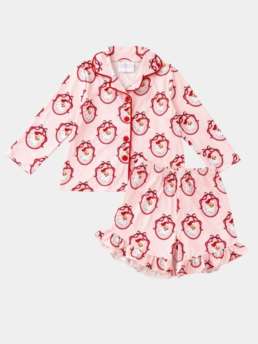 Vintage Santa Christmas Pajama Set