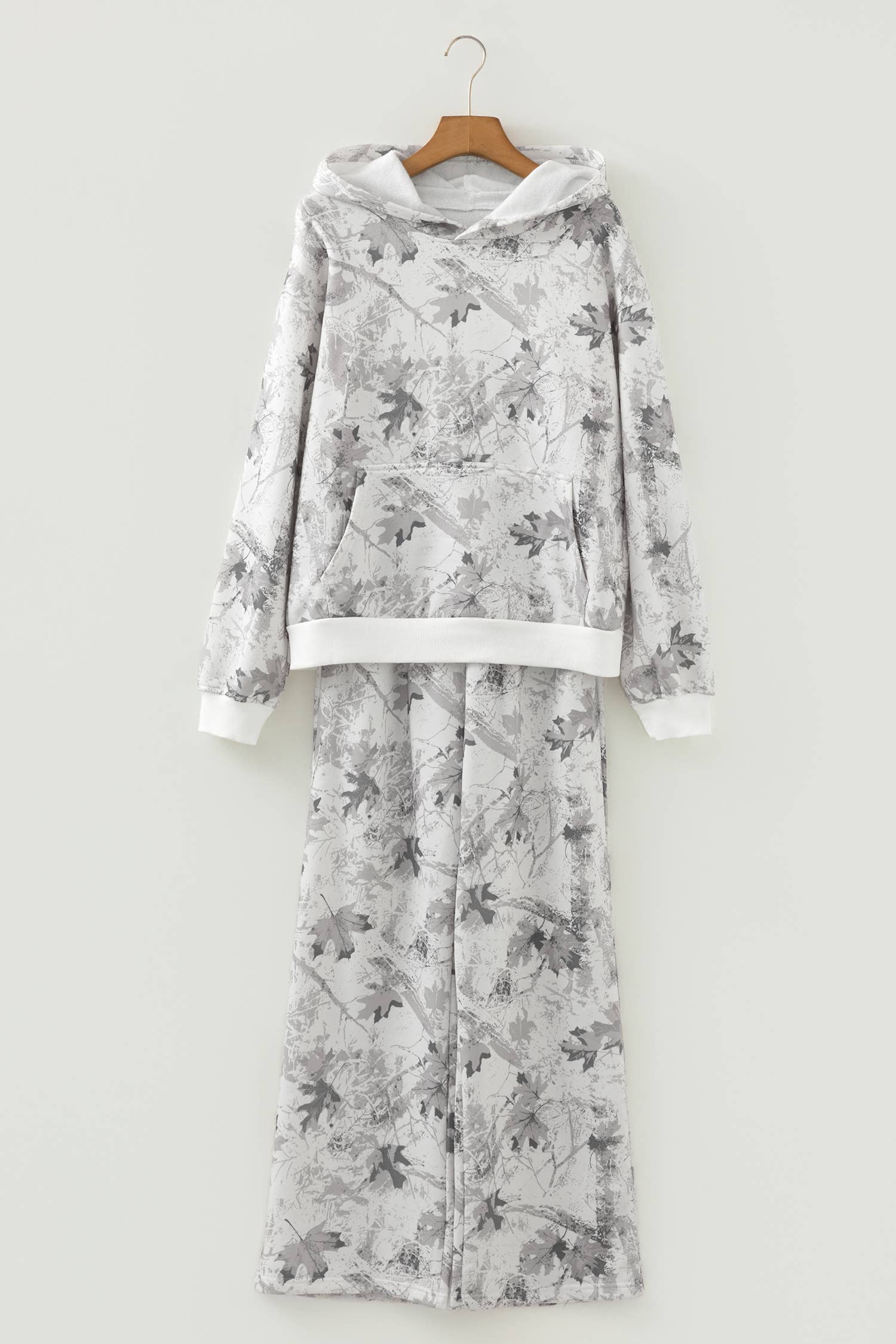 LAS Abstract Camo Baggy Pullover Drawstring Pants Set (S-XL)