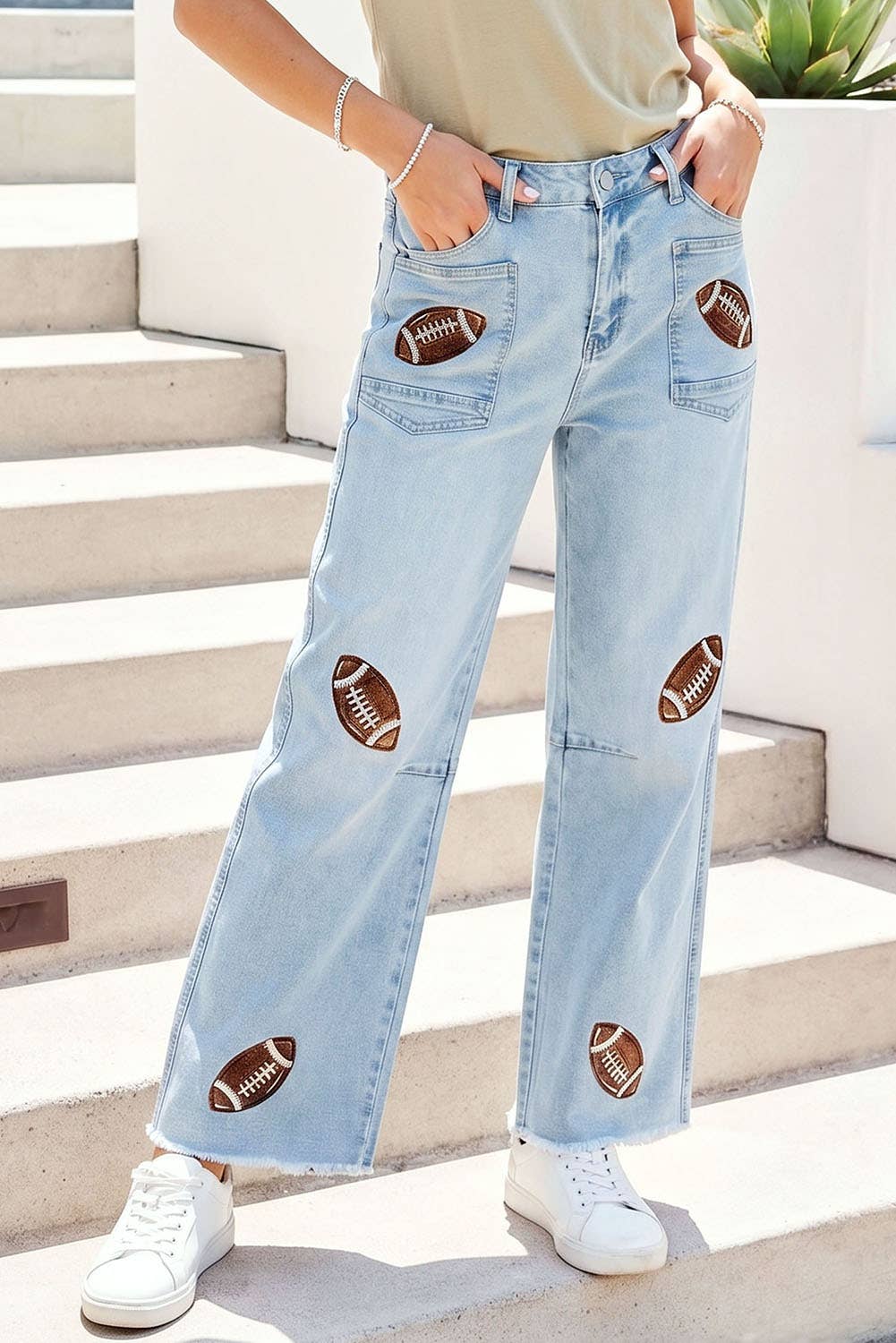 Touchdown Babe Sequin Jeans