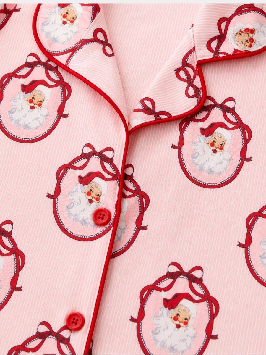 Vintage Santa Christmas Pajama Set