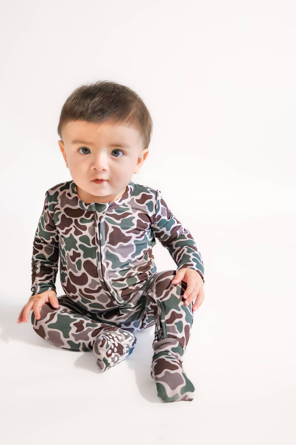 Duck Call Camo Convertible Zip Romper