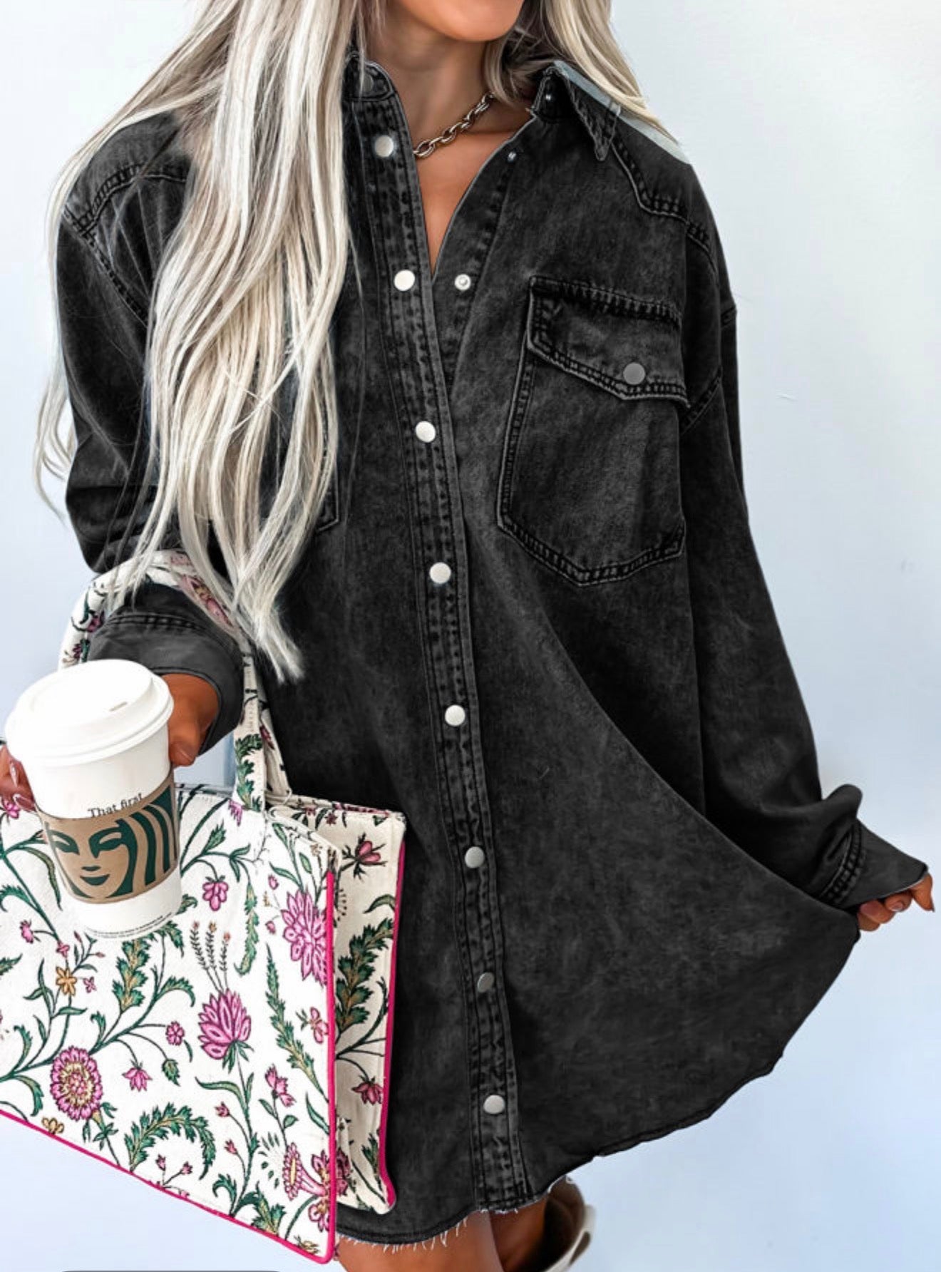 Denim Shirt Dress