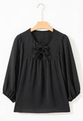 Black Bow Blouse