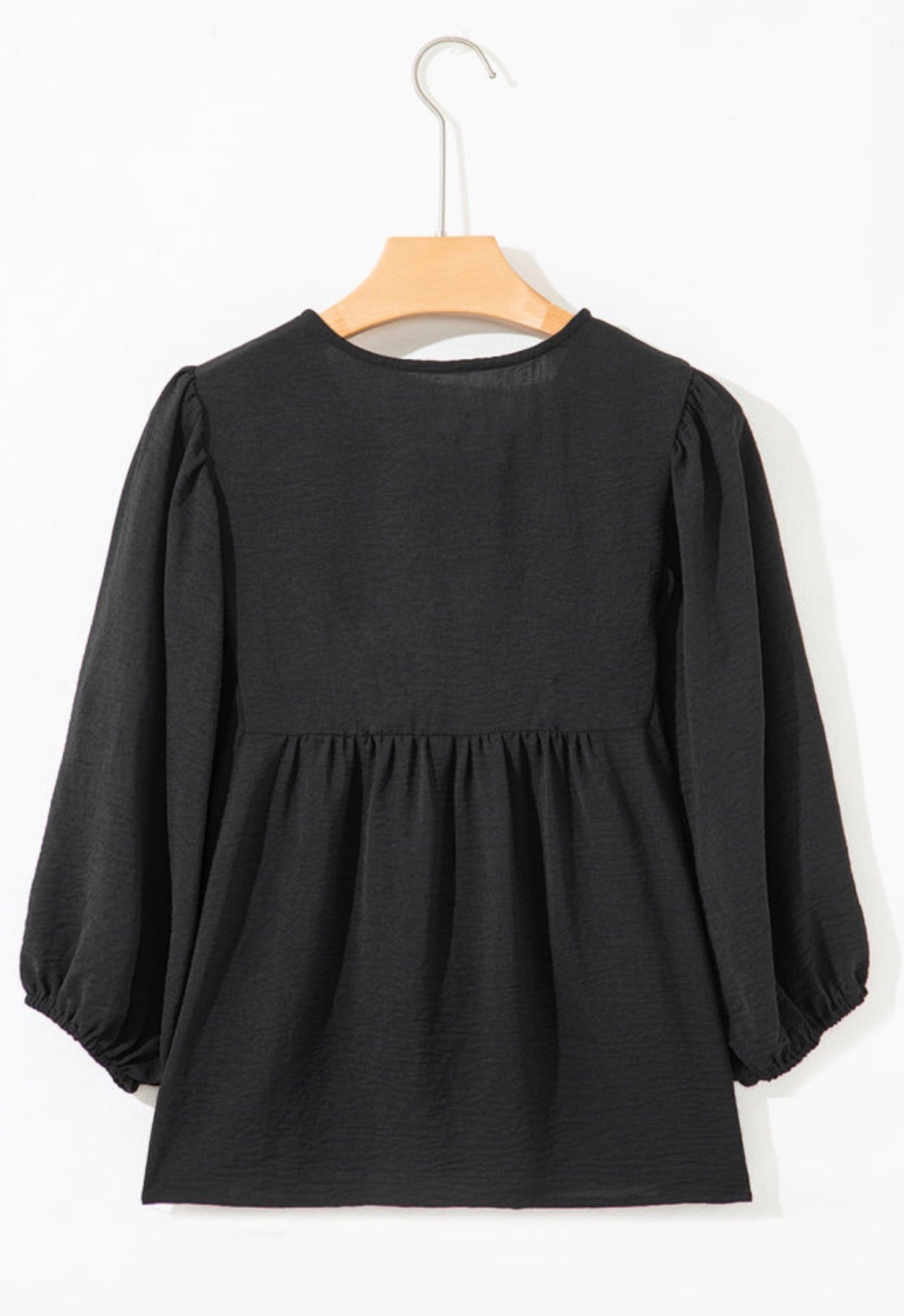 Black Bow Blouse