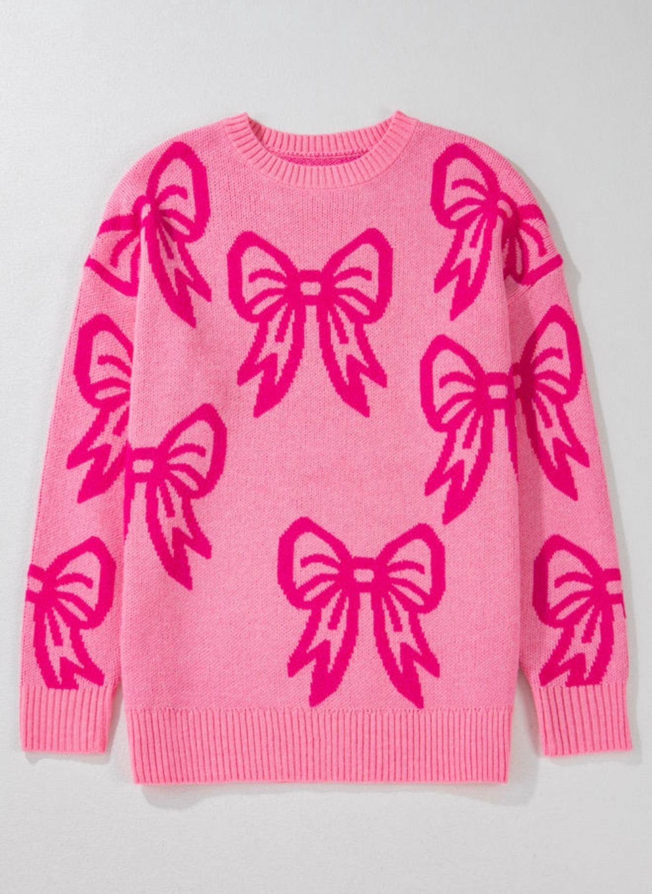 Pink Bow Sweater