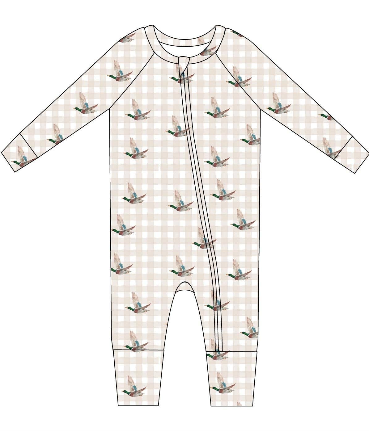 Mallard Marsh Convertible Zip Romper