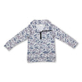 Grey Camo Pocket Kids Zip Pullover