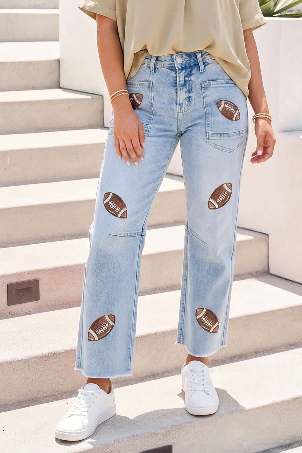 Touchdown Babe Sequin Jeans