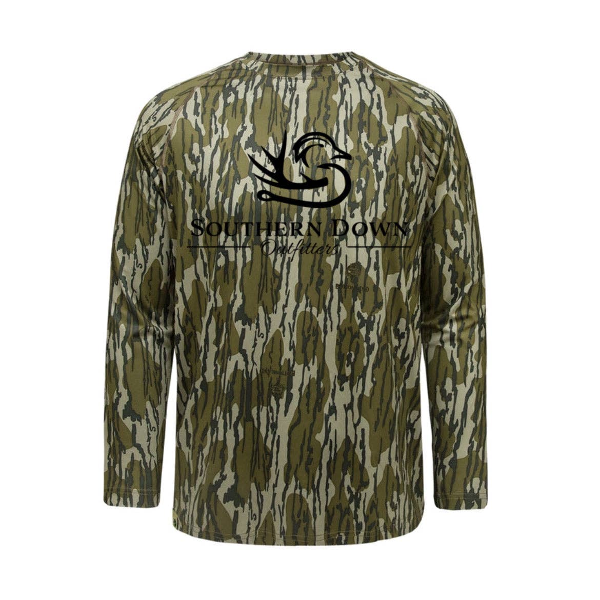 Long Sleeve Camo Bottom Land Shirt UPF 50 Shirt